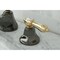 Kingston Brass NS4469BAL 8" Widespread Bathroom Faucet, Black Stainless Steel/ Brass NS4469BAL - alternate 2